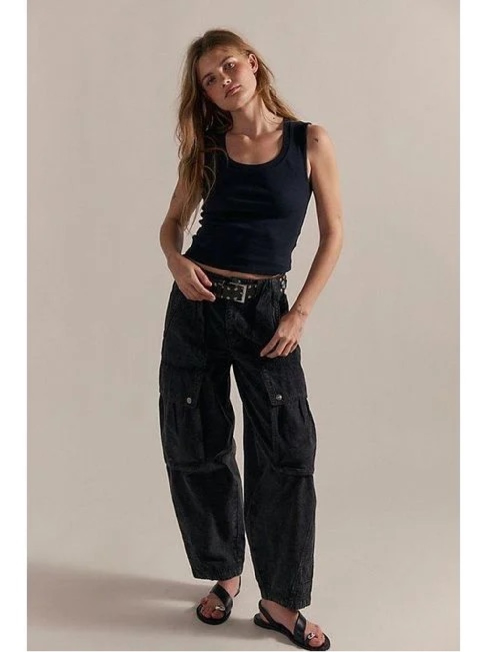 NWT! FP Free People Brentwood Slouchy Cargo Pants Sz 14